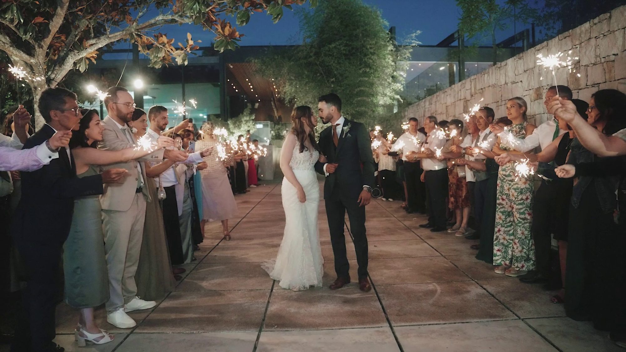 Sparkler send-off