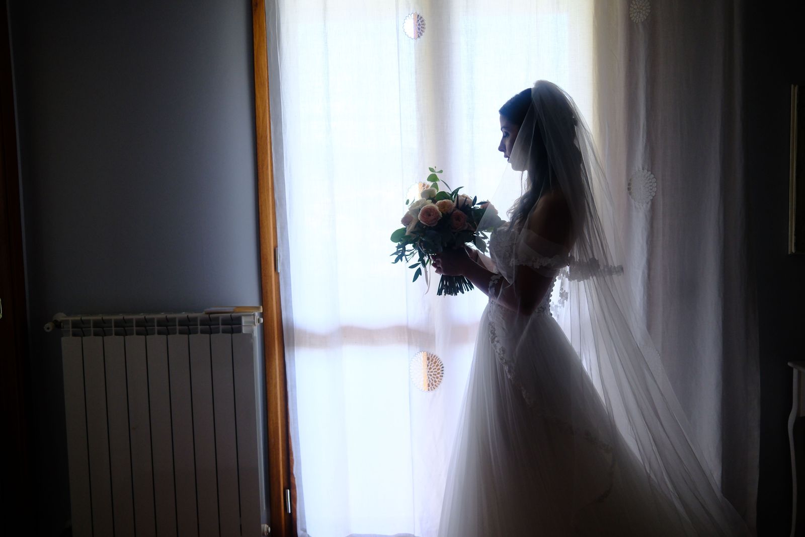 Bride by the window
