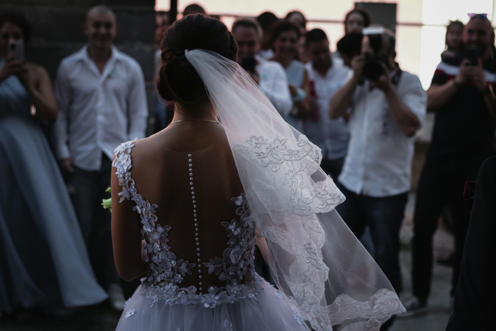 Mercedes in her dress