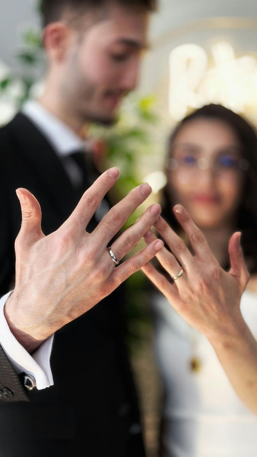 Nick and Amy's rings